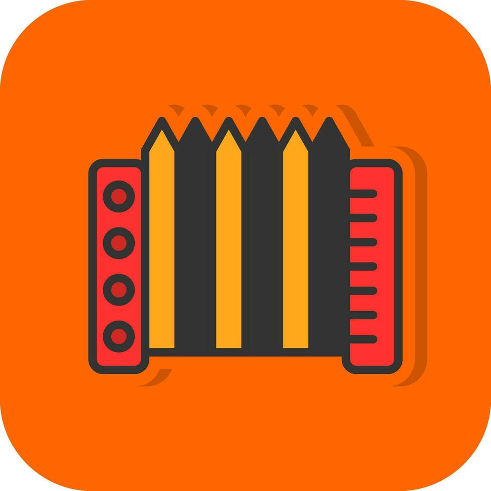 Accordion Vector Icon Design