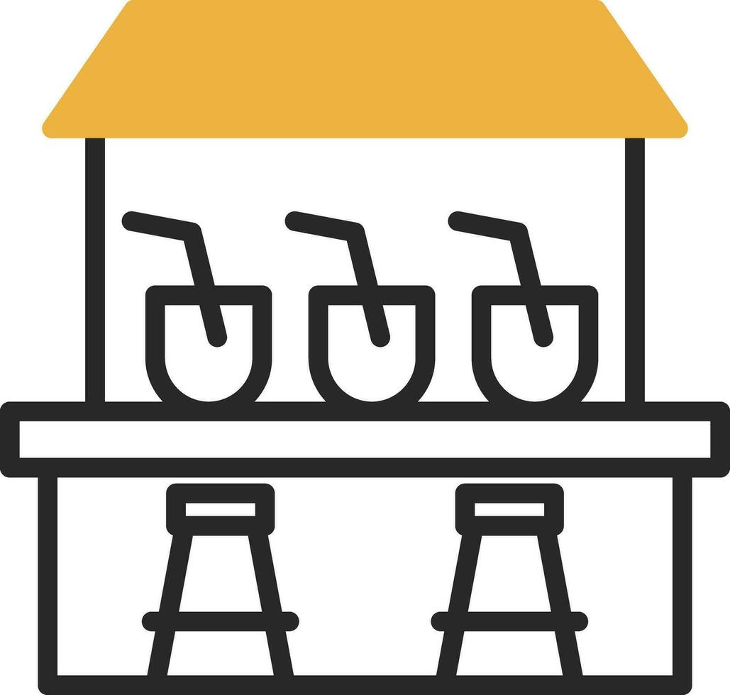 Beach bar Vector Icon Design