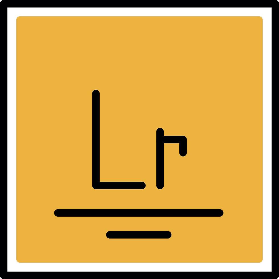 Lawrencium Vector Icon Design