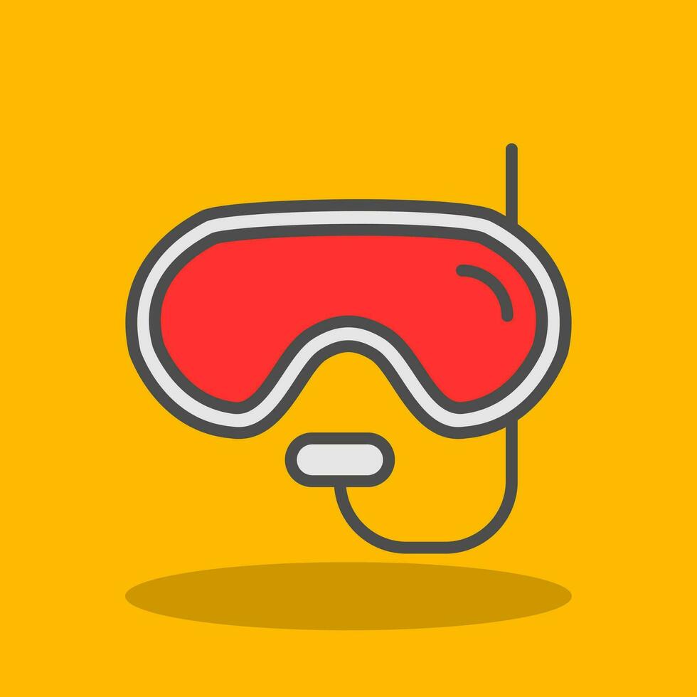 Diving mask Vector Icon Design