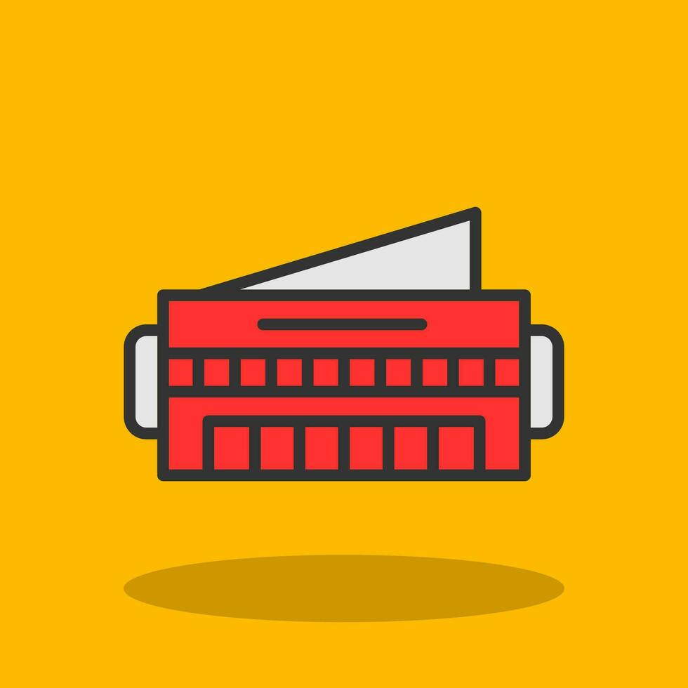 Harmonica Vector Icon Design