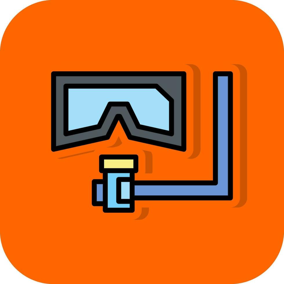 diseño de icono de vector de snorkel