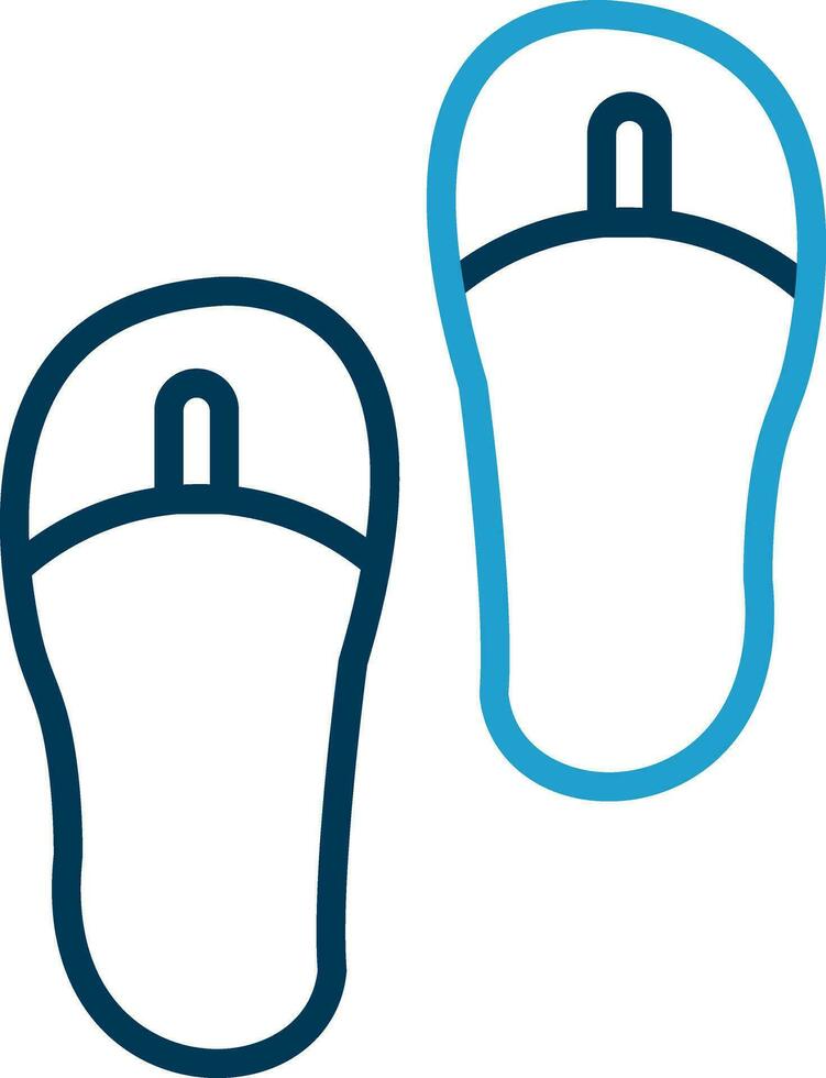 Flip flops Vector Icon Design