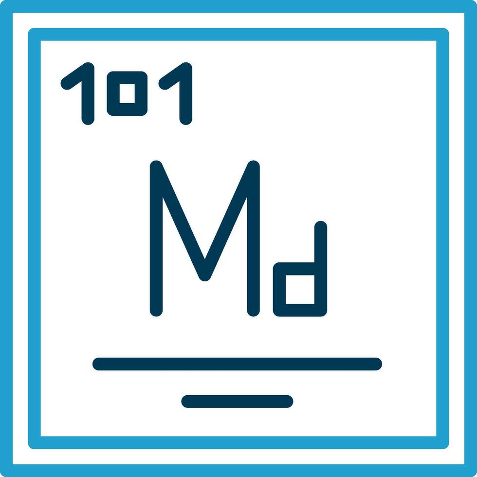 Mendelevium Vector Icon Design