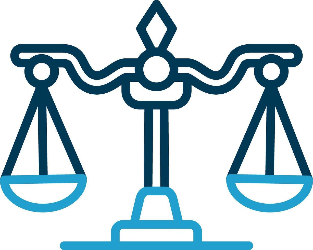Justic scale Vector Icon Design