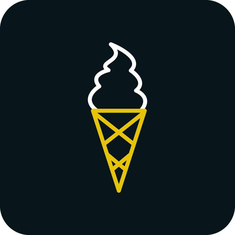 Ice cream cone Vector Icon Design
