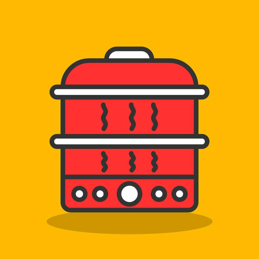 Steamer Vector Icon Design