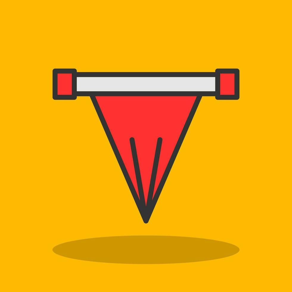 Offside flag Vector Icon Design