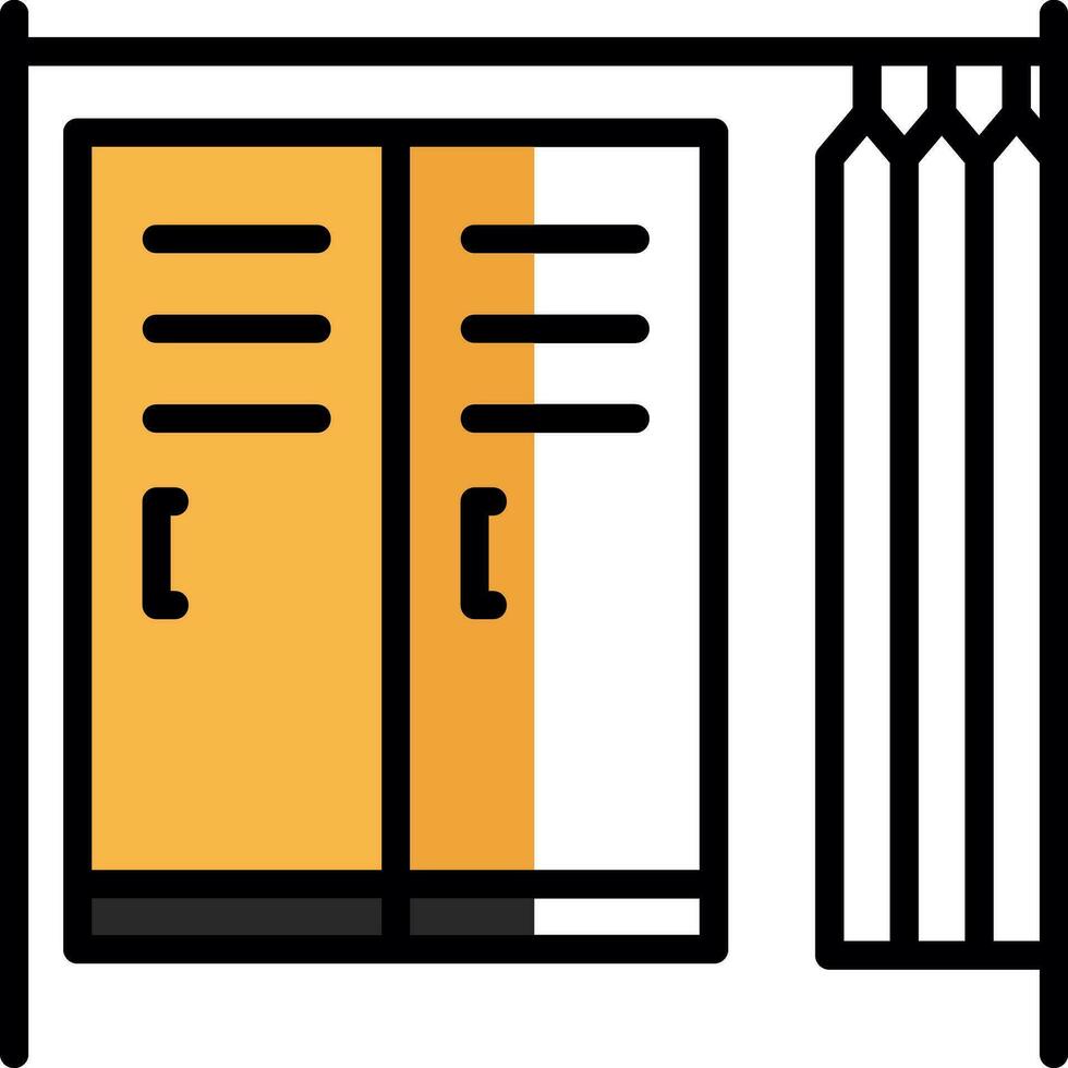 Changing room Vector Icon Design
