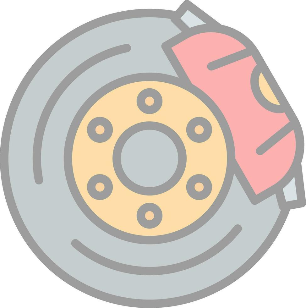 Brake disc Vector Icon Design