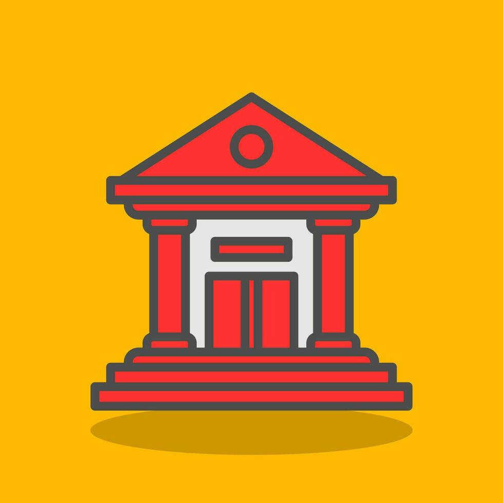 Courthouse Vector Icon Design