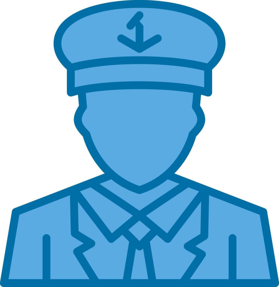 Captain Vector Icon Design