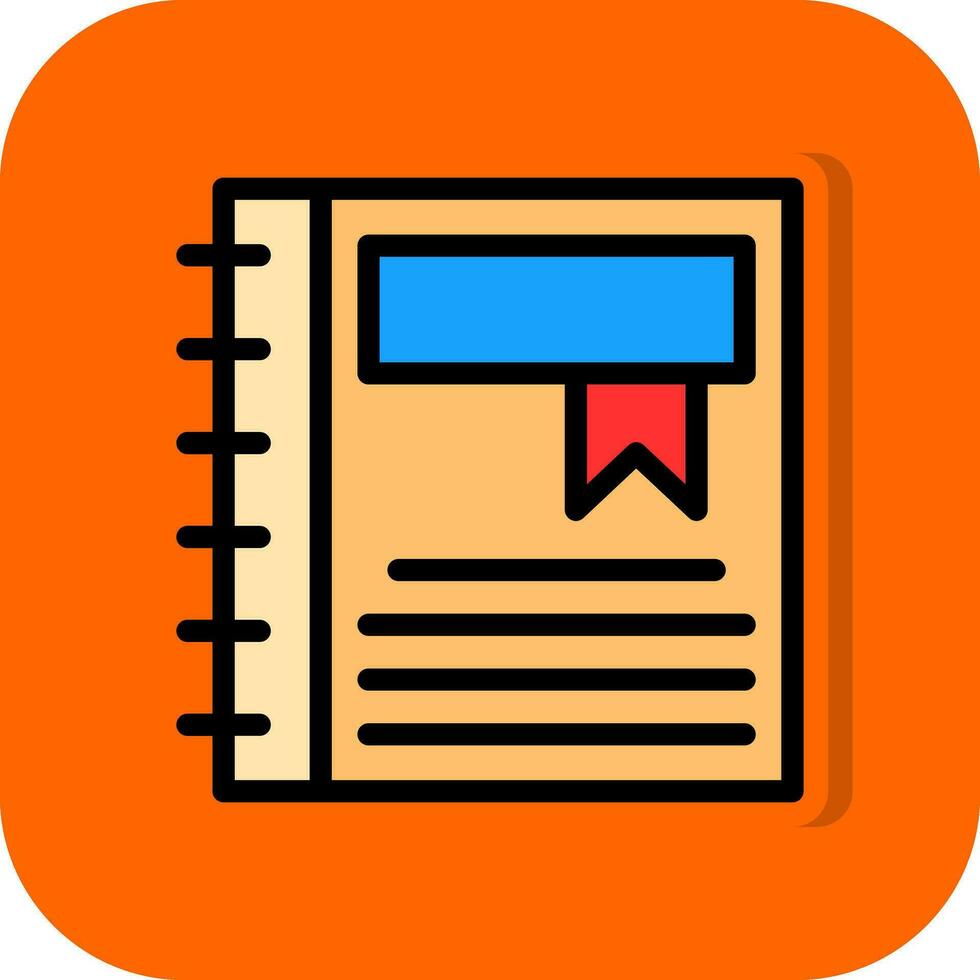 Diary Vector Icon Design