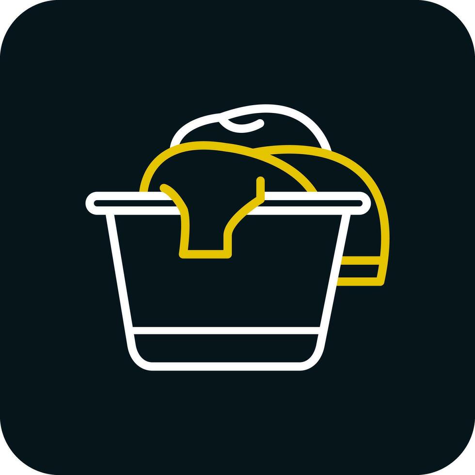 Laundry basket Vector Icon Design