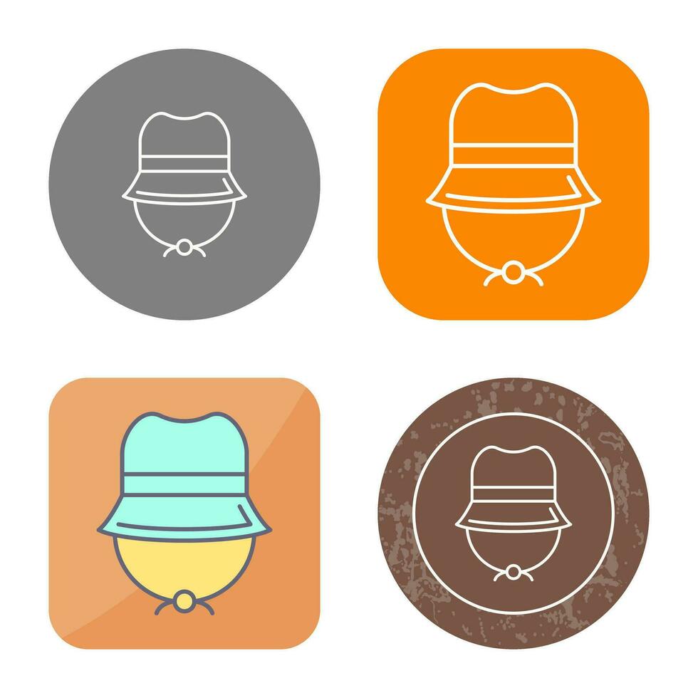 Camping Hat Vector Icon