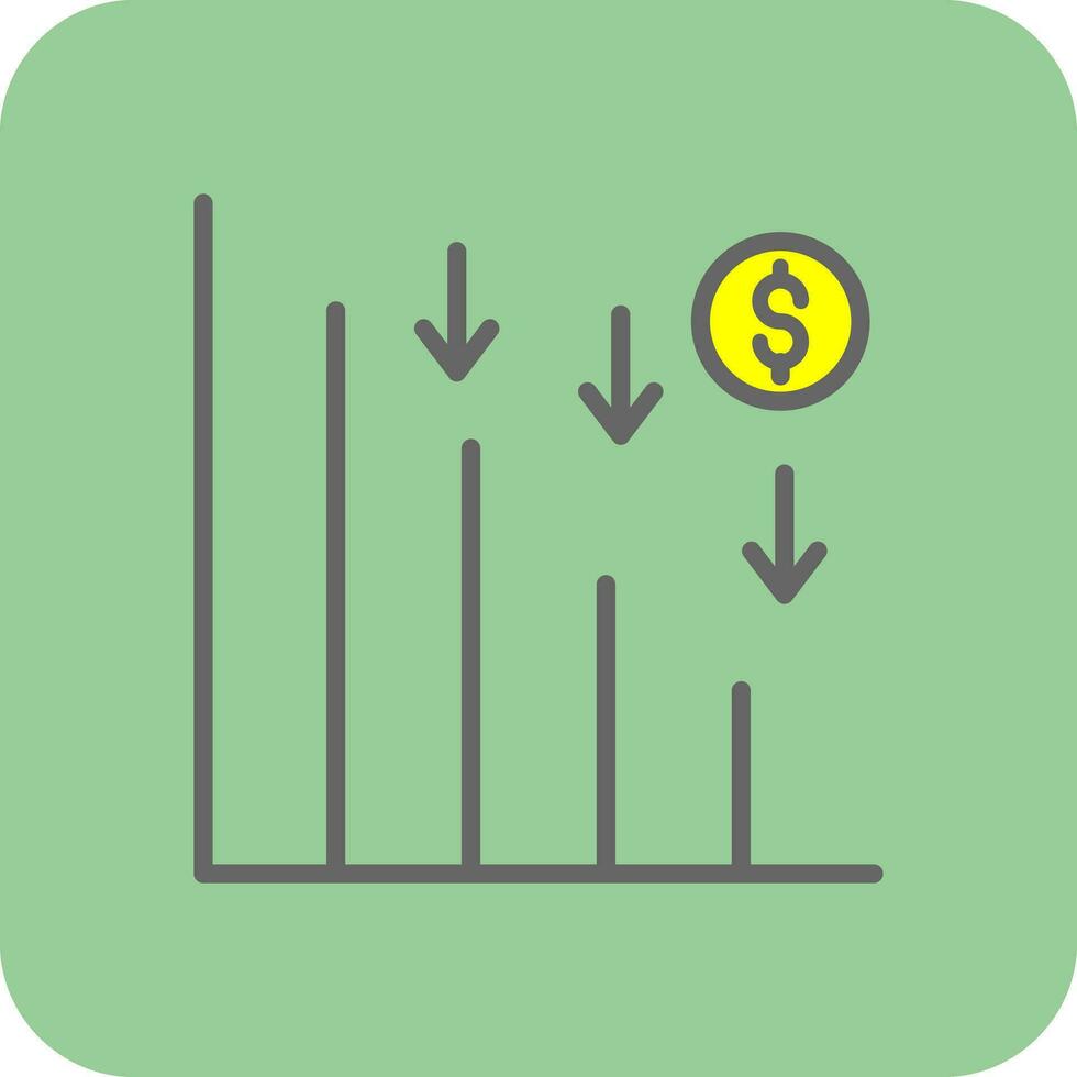 Line chart Vector Icon Design