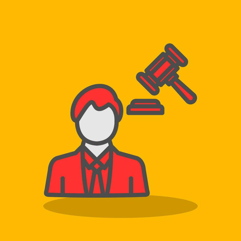 Lawyer Vector Icon Design