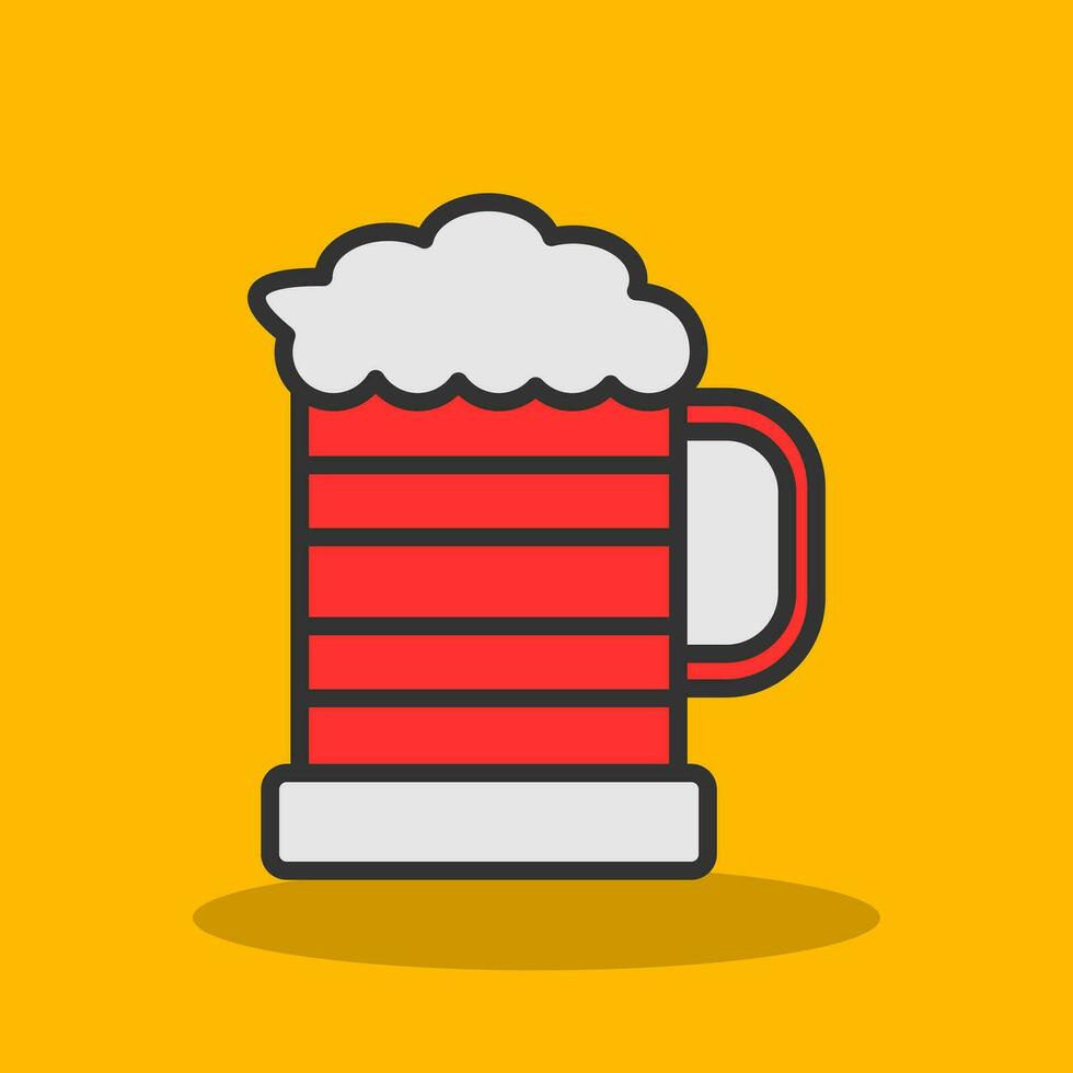 Beer glass Vector Icon Design