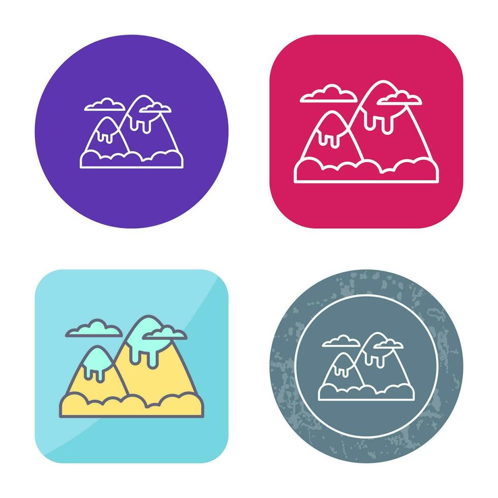 icono de vector de montaña