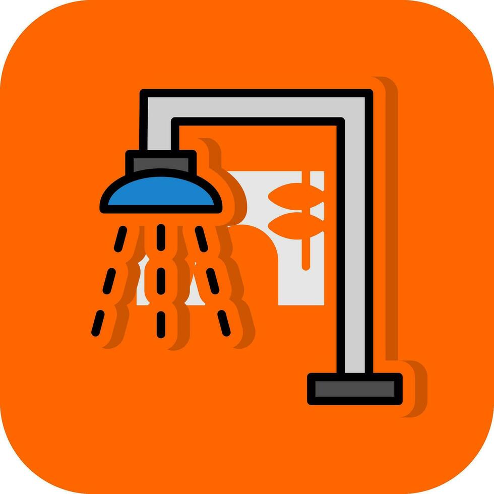 Shower Vector Icon Design