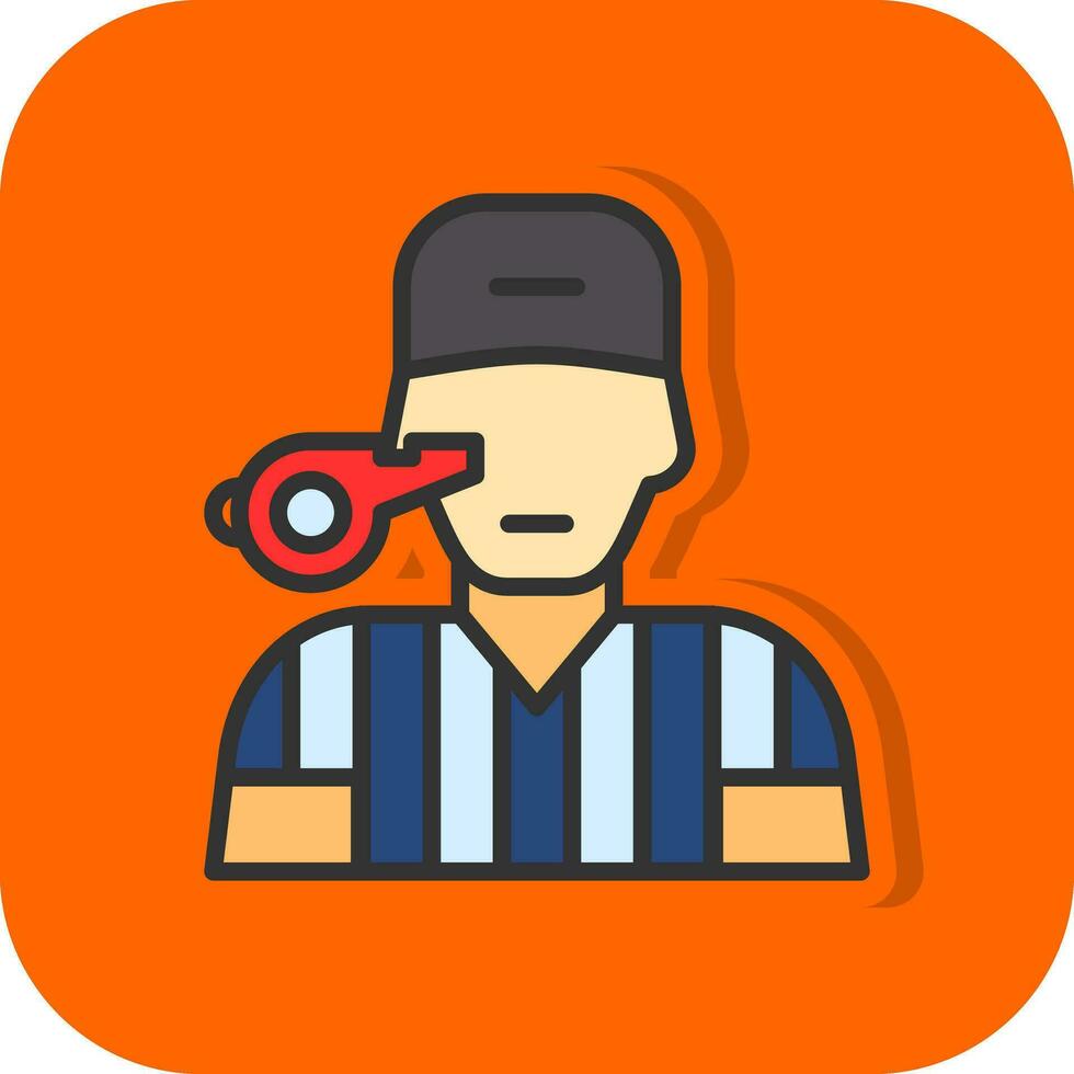 Referee Vector Icon Design