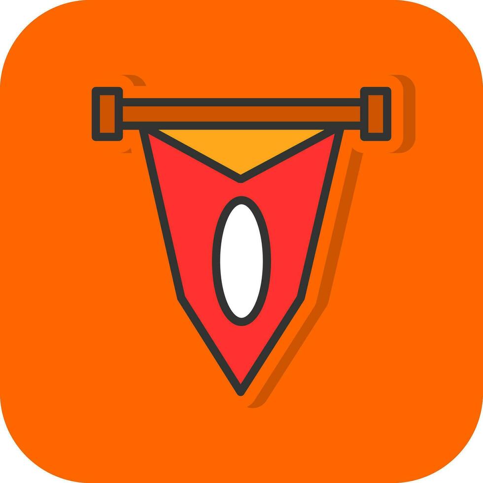 Pennant Vector Icon Design