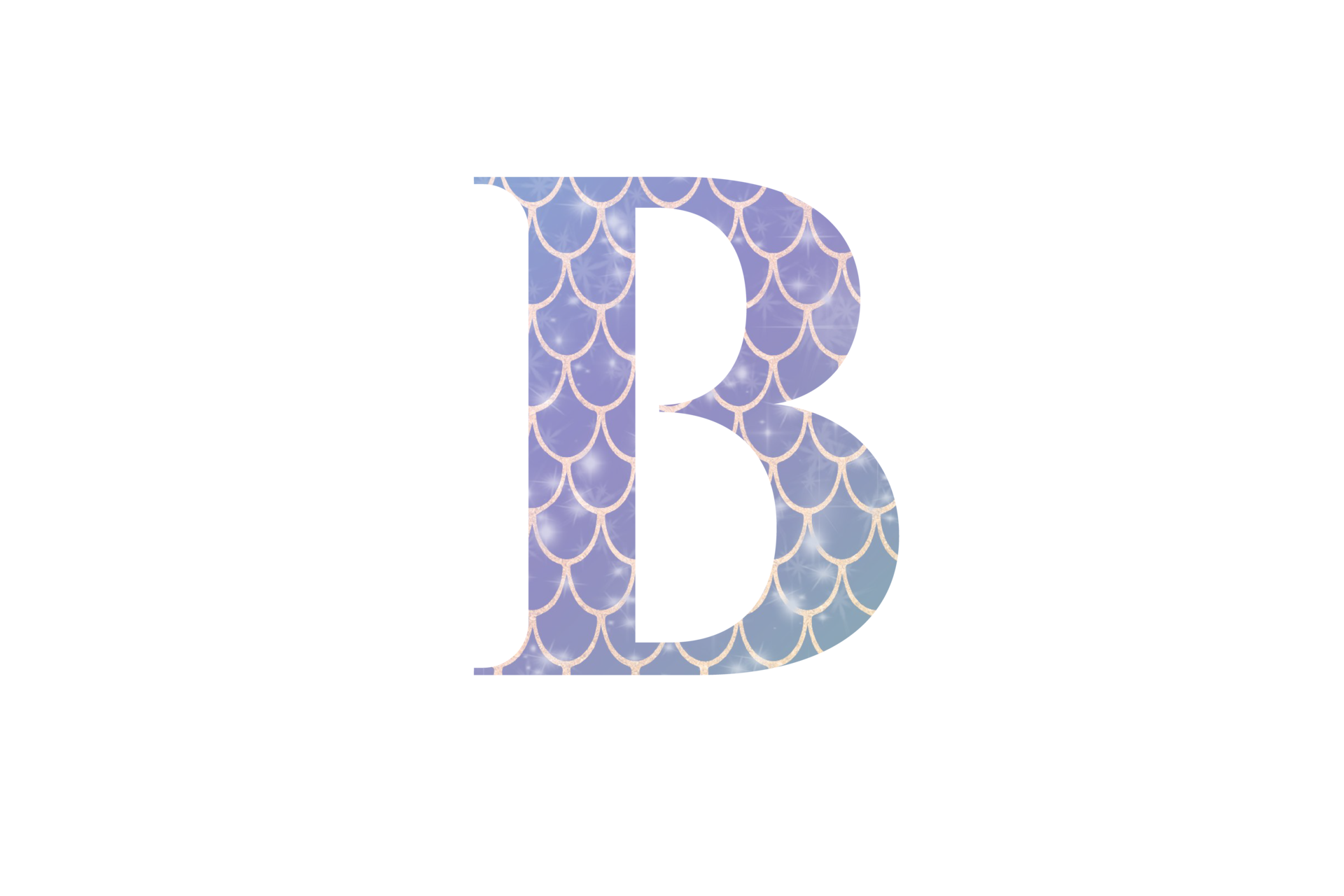 mermaid-pattern-glitter-alphabet-png-25104711-png