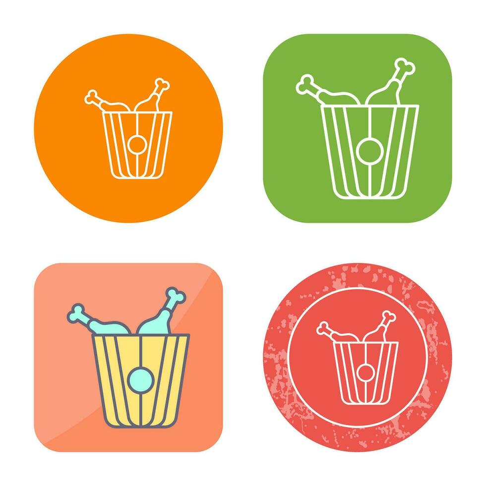 Fried Chicken Vector Icon