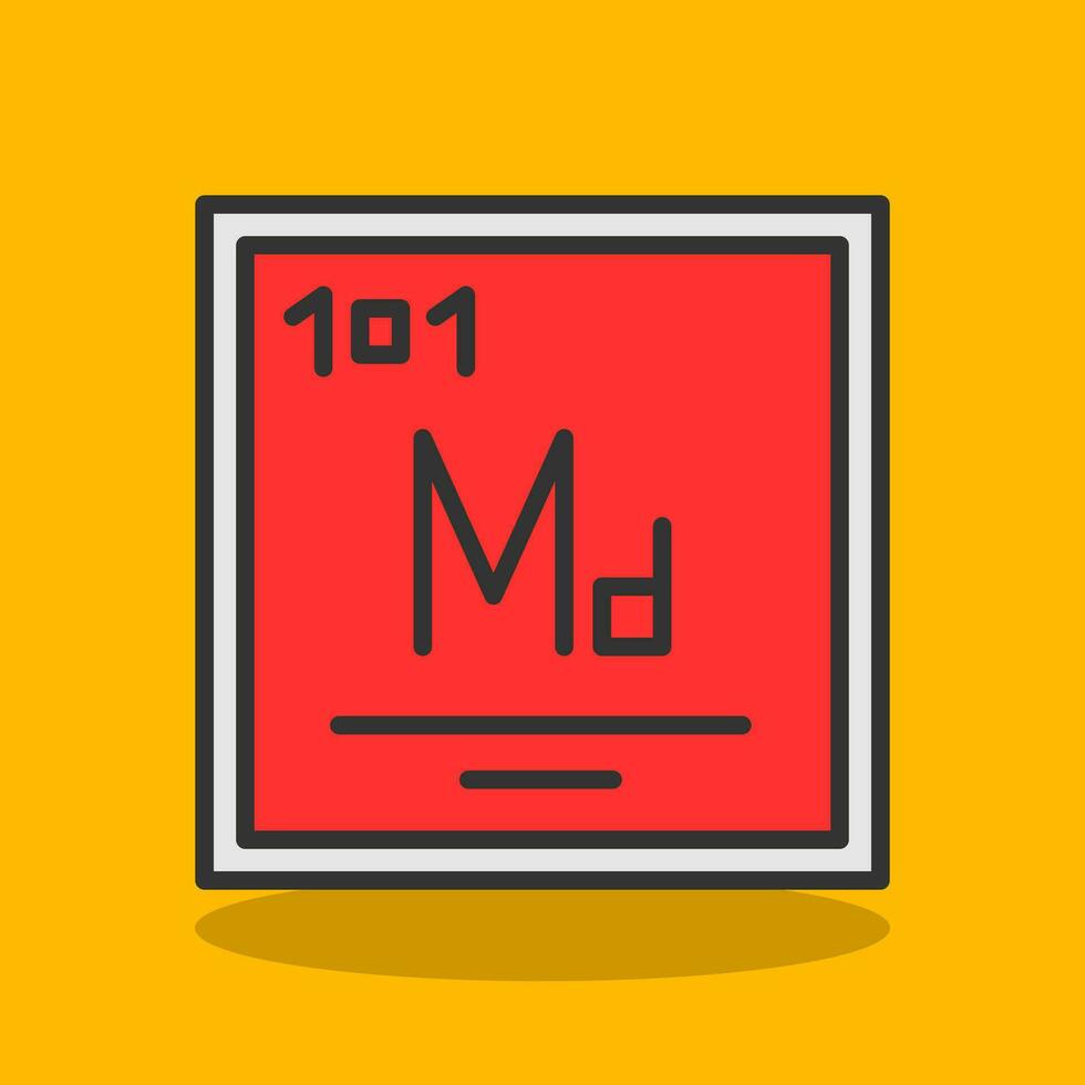 Mendelevium Vector Icon Design