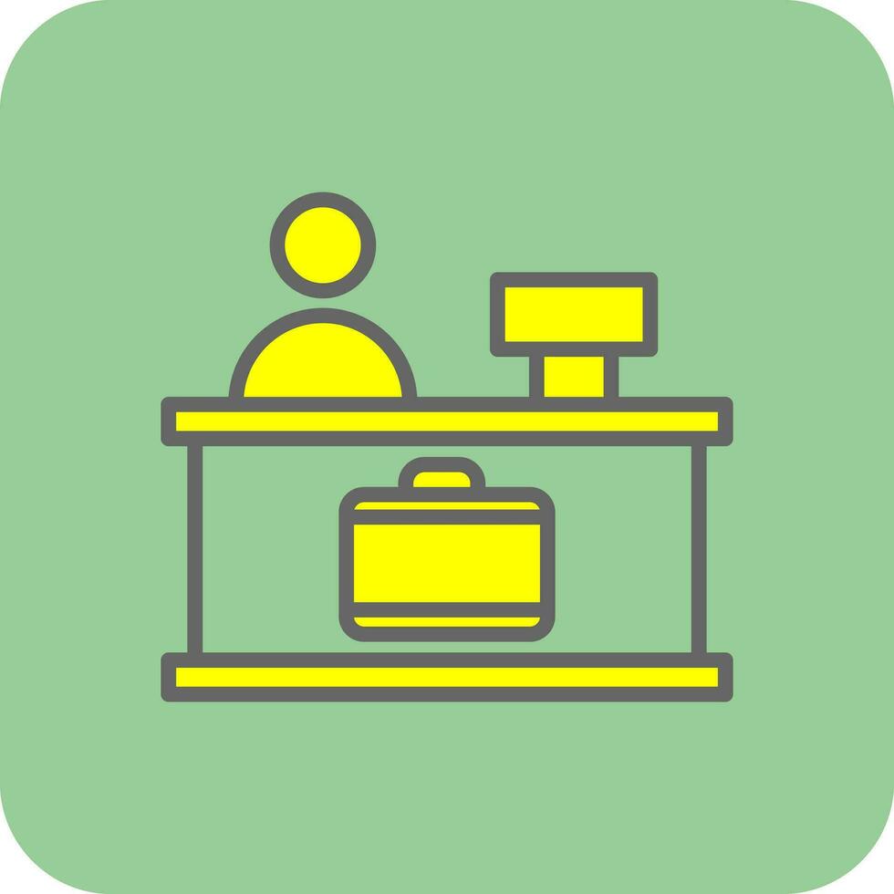 Check-in Vector Icon Design