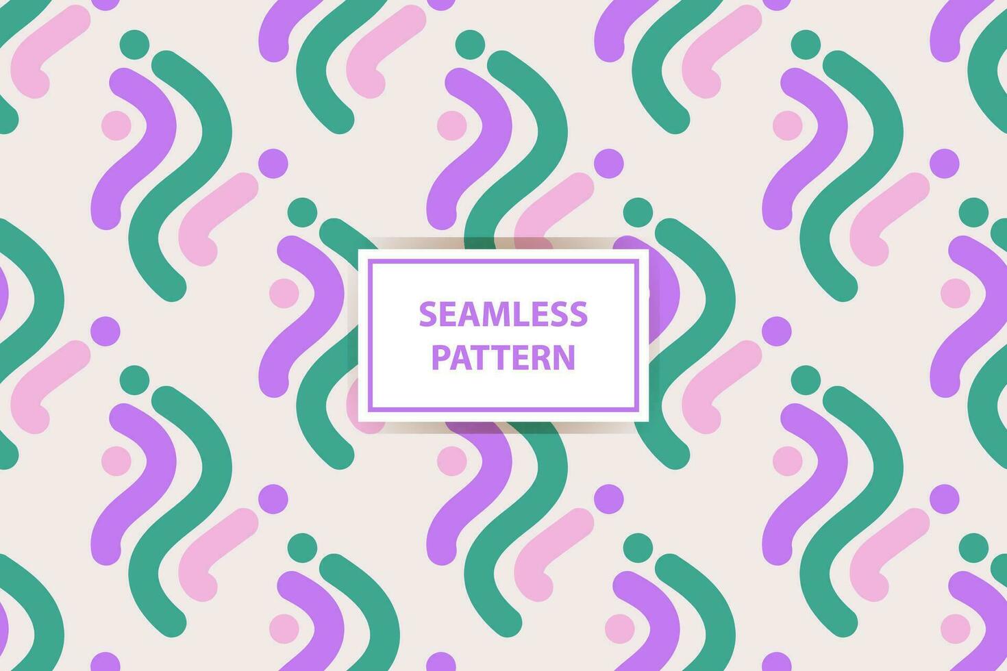 colorful abstract print seamless pattern illustration in retro style vector
