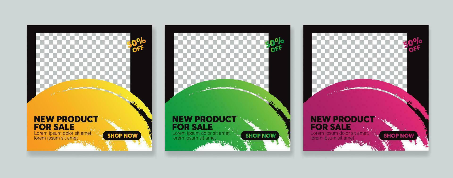 Digital business marketing banner for social media post template vector