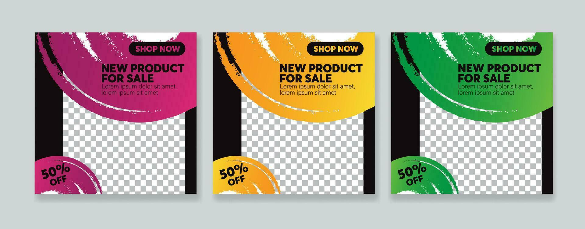 Digital business marketing banner for social media post template vector