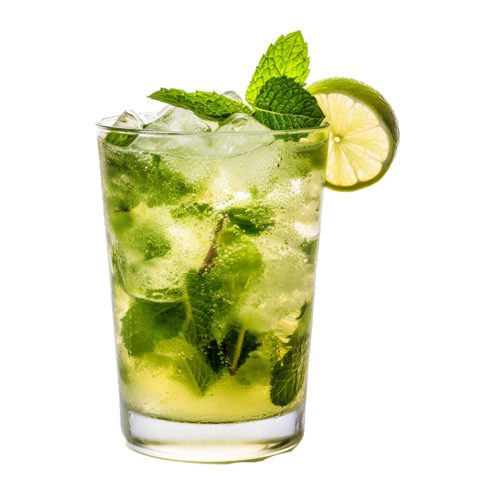 Mojito Caipirinha cocktail contorno Mai tai generativo ai png