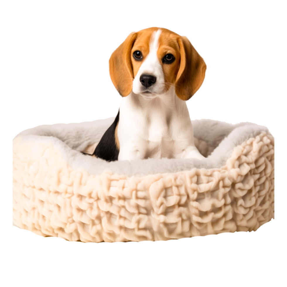 Dog breed Beagle Puppy Bed Pillow, puppy, mattress, animals, dog Like Mammal Generative Ai png