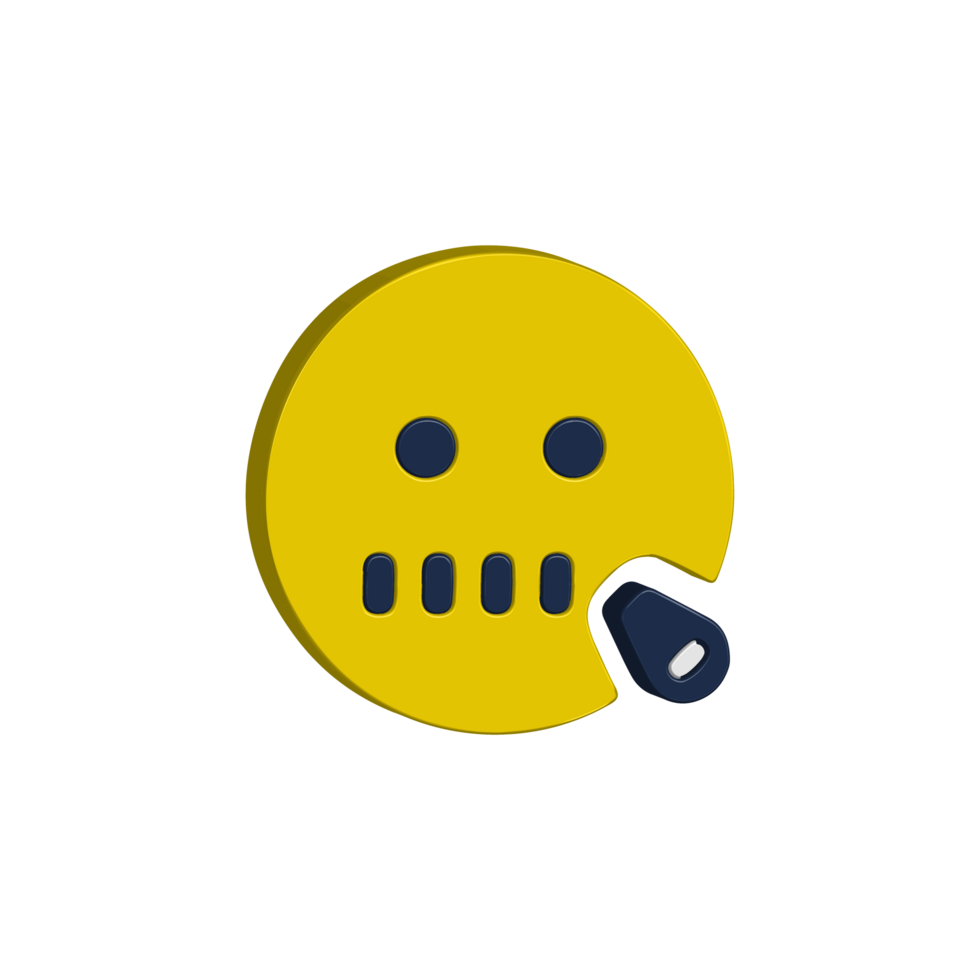 Face Zipper icon 3D png