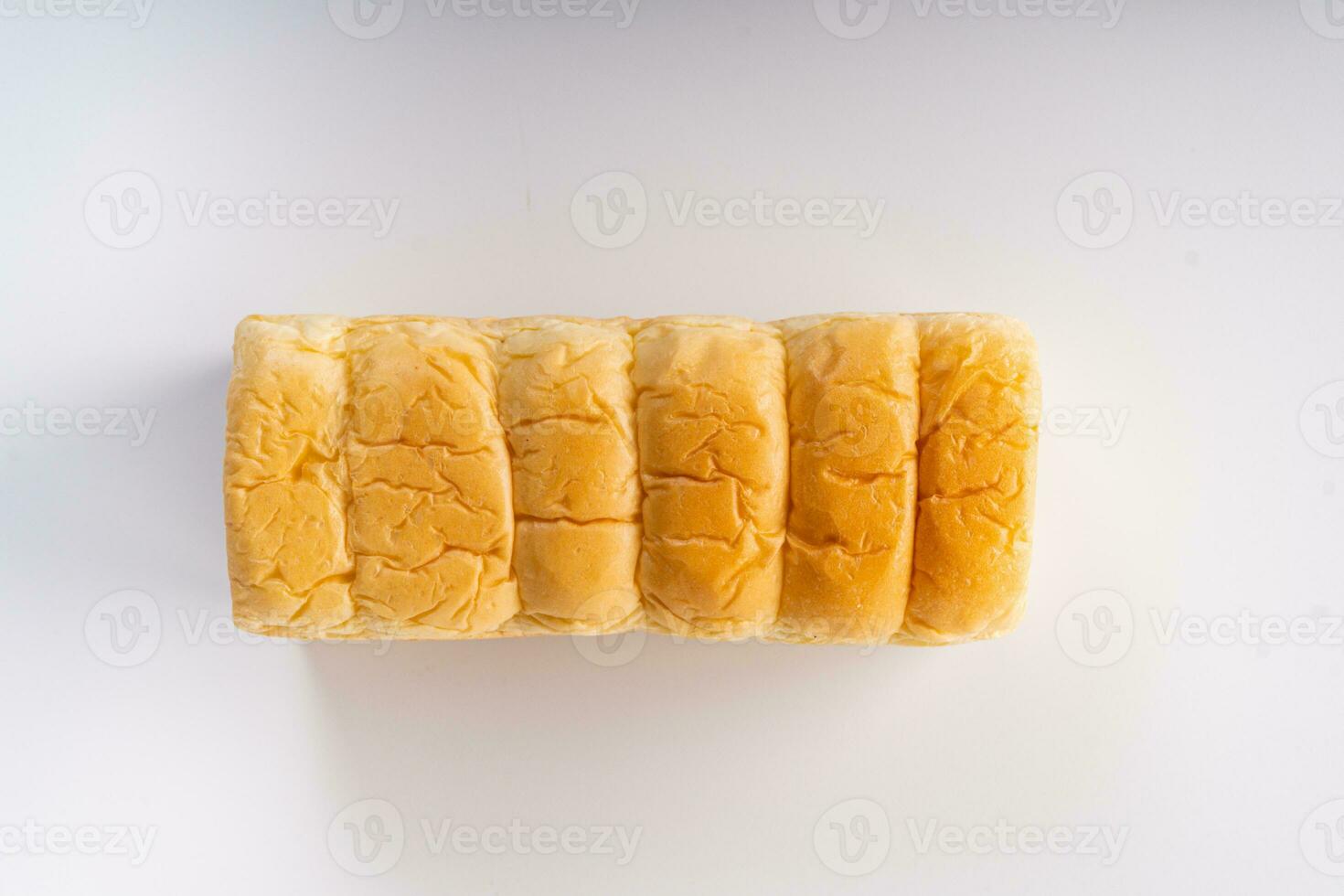Fresh Baked brioche soft and fluffy bun white Bread or milk bread. isolated white background photo