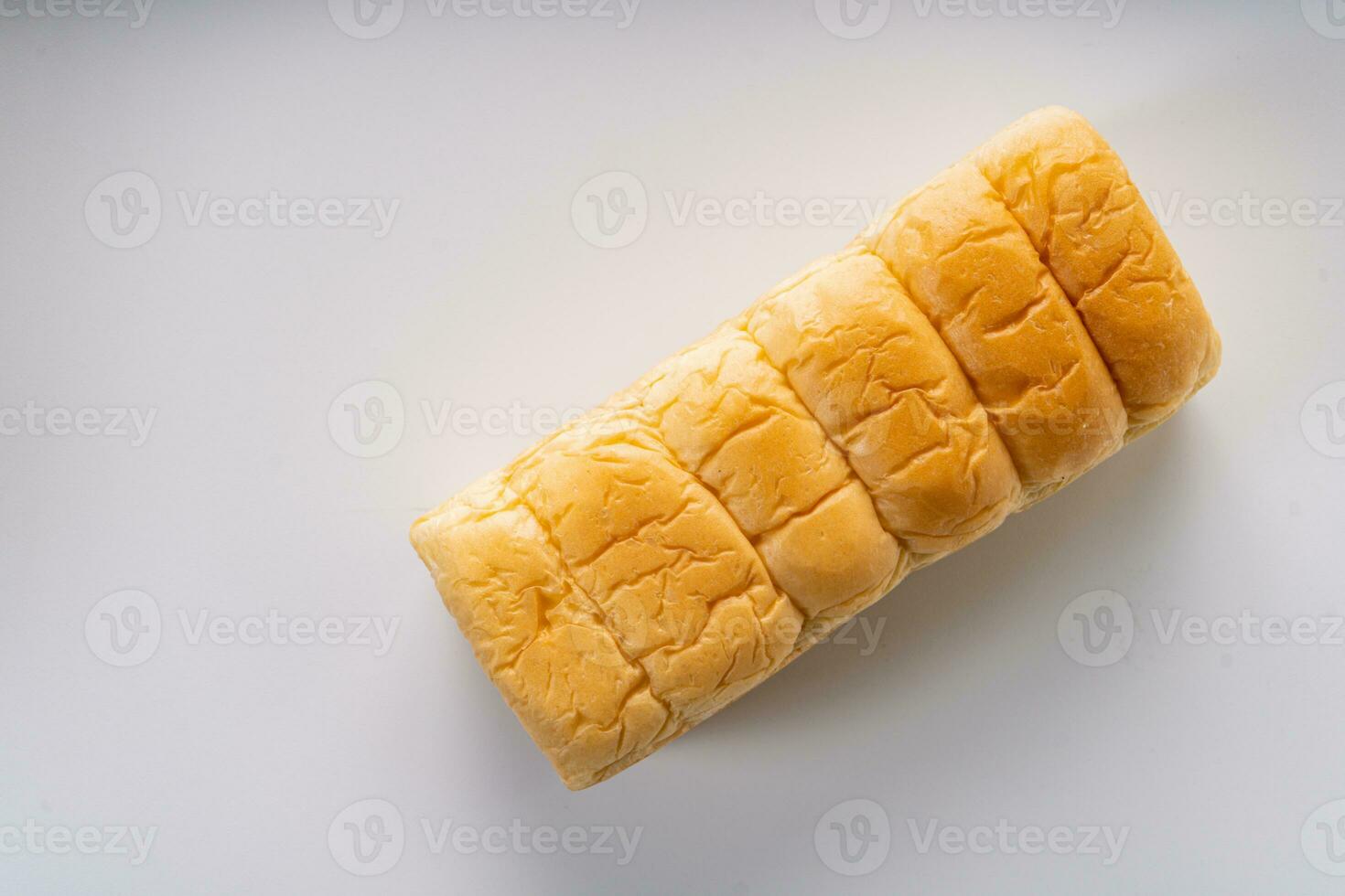 Fresh Baked brioche soft and fluffy bun white Bread or milk bread. isolated white background photo