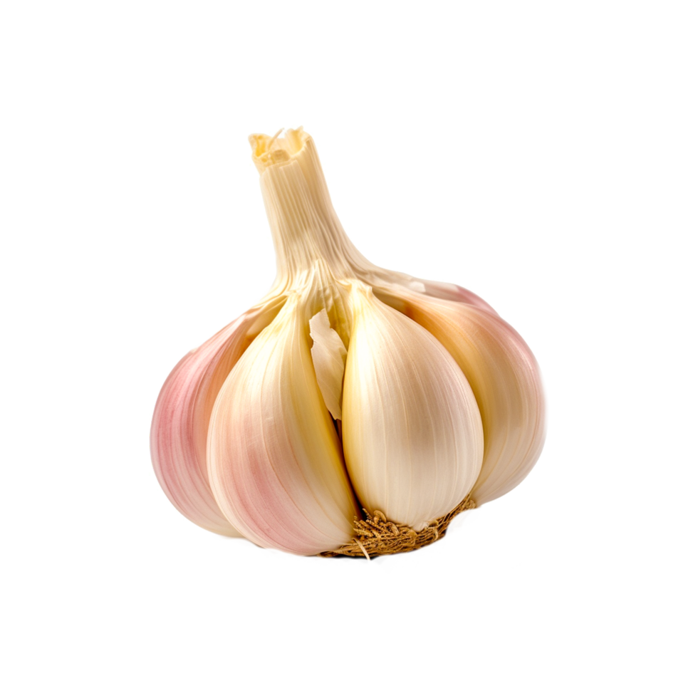 Garlics, Garlic Organic food Cooking Vegetable Herb, garlic transparent background  Generative Ai png