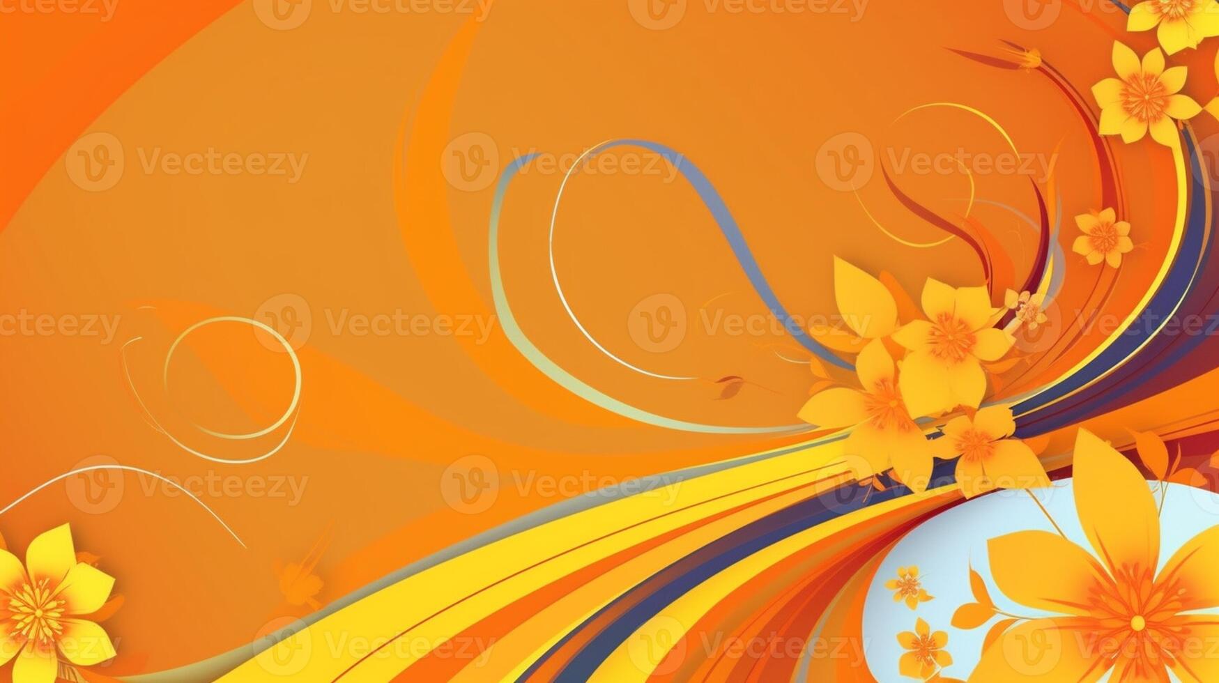 , The abstract wallpaper design features a combination of vibrant colours and futuristic lines that create a visually stunning graphic with a textured, light background. photo