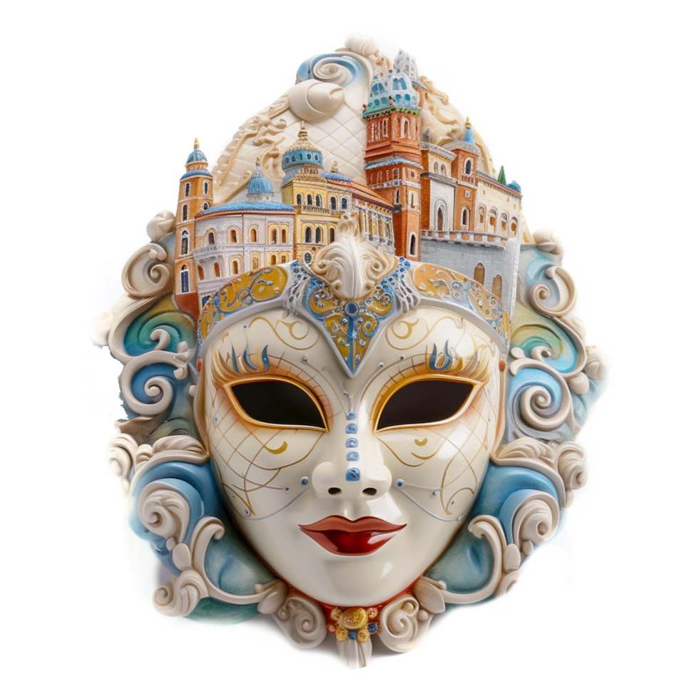 Carnival Of Venice Venetian Masks Masquerade Ball Mardi Gras Generative Ai png