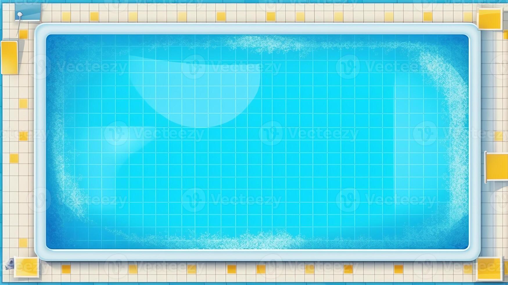 swimming pool flat lay photo
