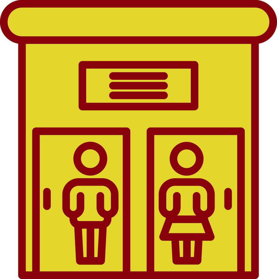 Public toilet Vector Icon Design