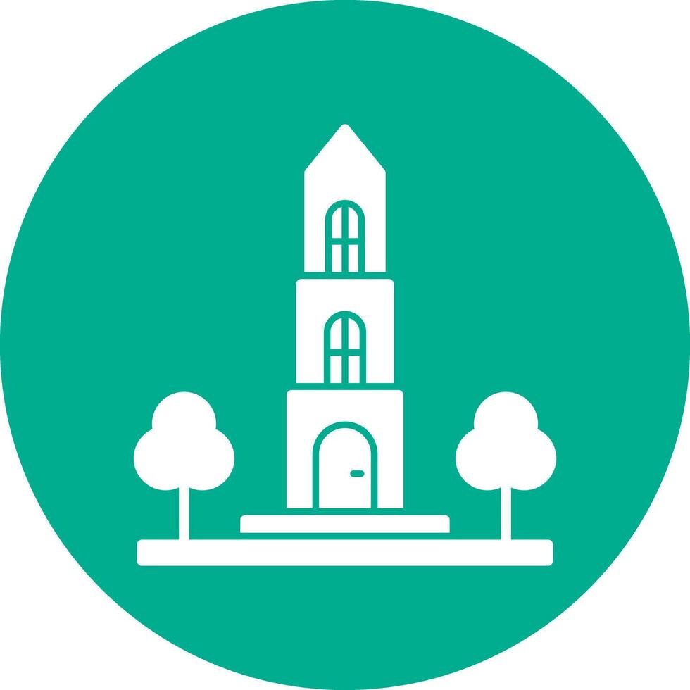 Dom tower Vector Icon Design