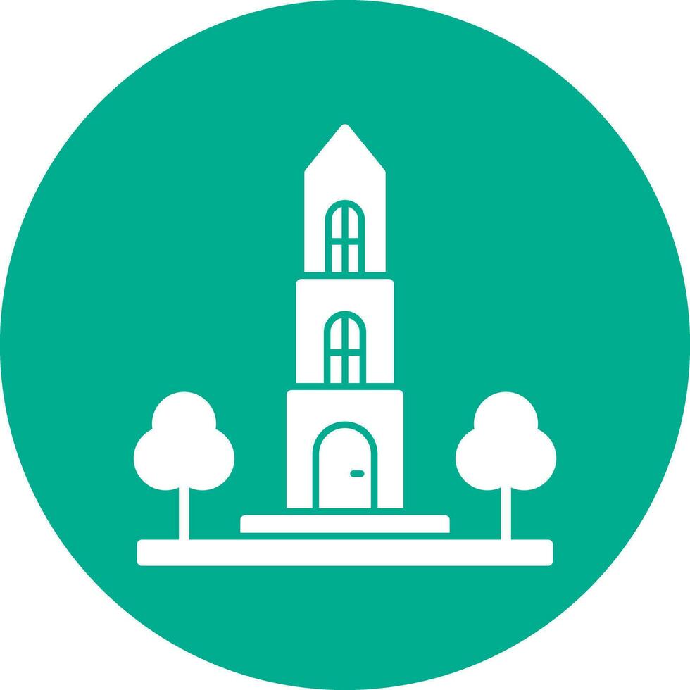 Dom tower Vector Icon Design