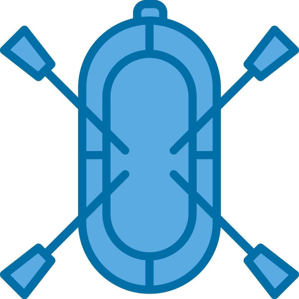 Rafting Vector Icon Design