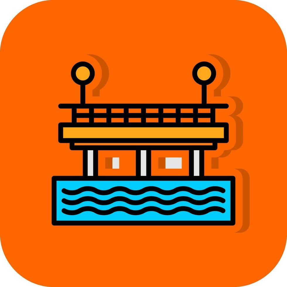 diseño de icono de vector de muelle