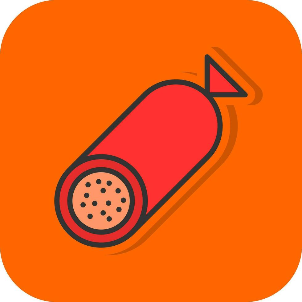 diseño de icono de vector de salami