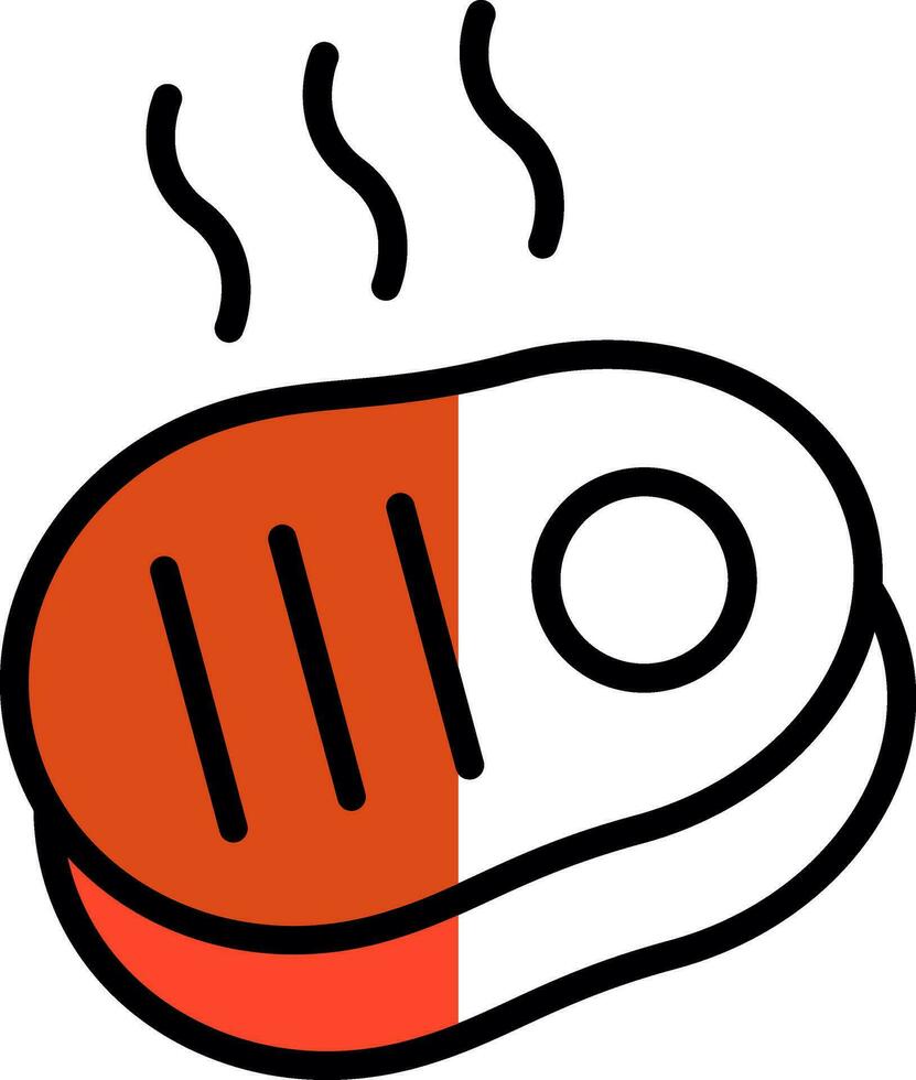 diseño de icono de vector de carne