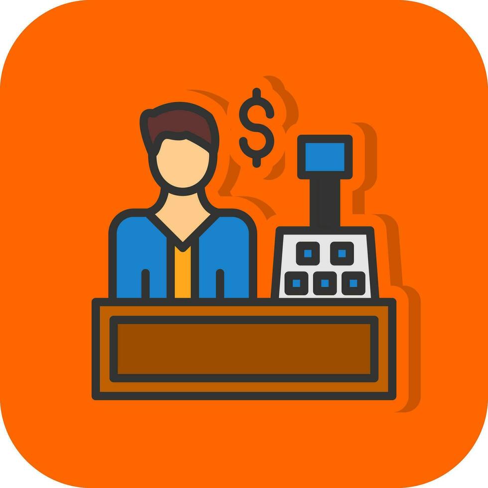 Cashier Vector Icon Design